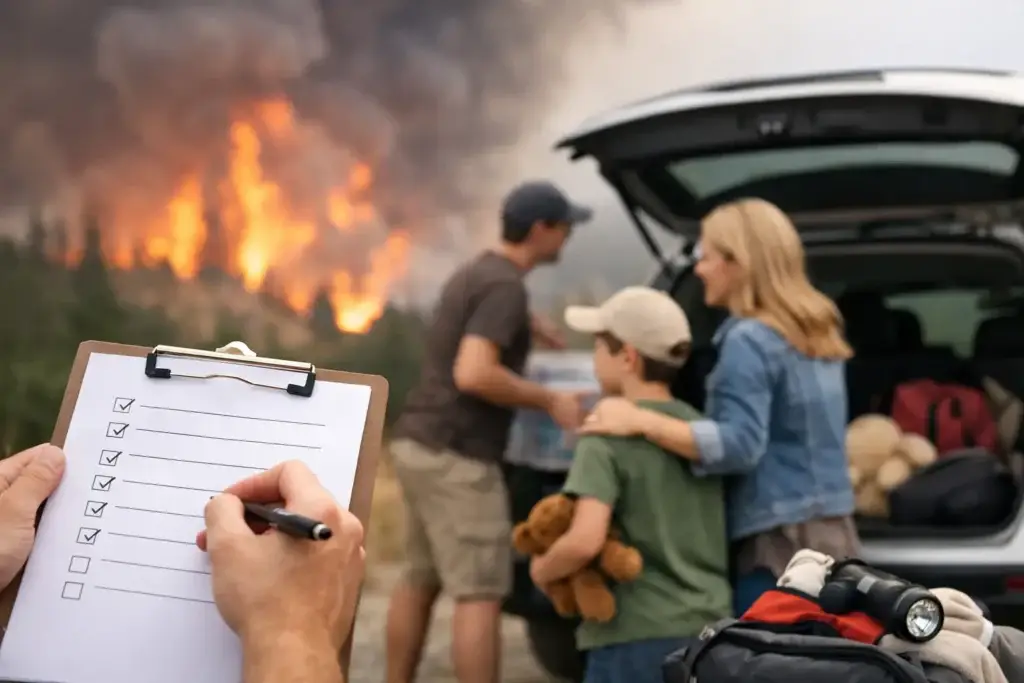 Wildfire Evacuation Checklist for Families